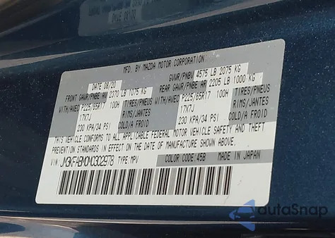 2021 Mazda Cx-5 Sport from USA, damaged, VIN JM3KFABM0M0302978